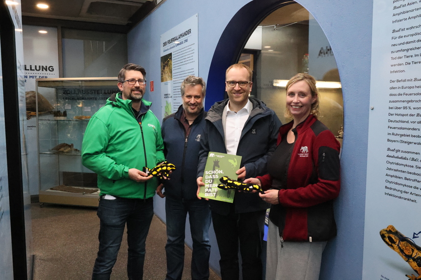 Die awm hat die Patenschaft f&uuml;r die Feuersalamander im Allwetterzoo M&uuml;nster &uuml;bernommen.