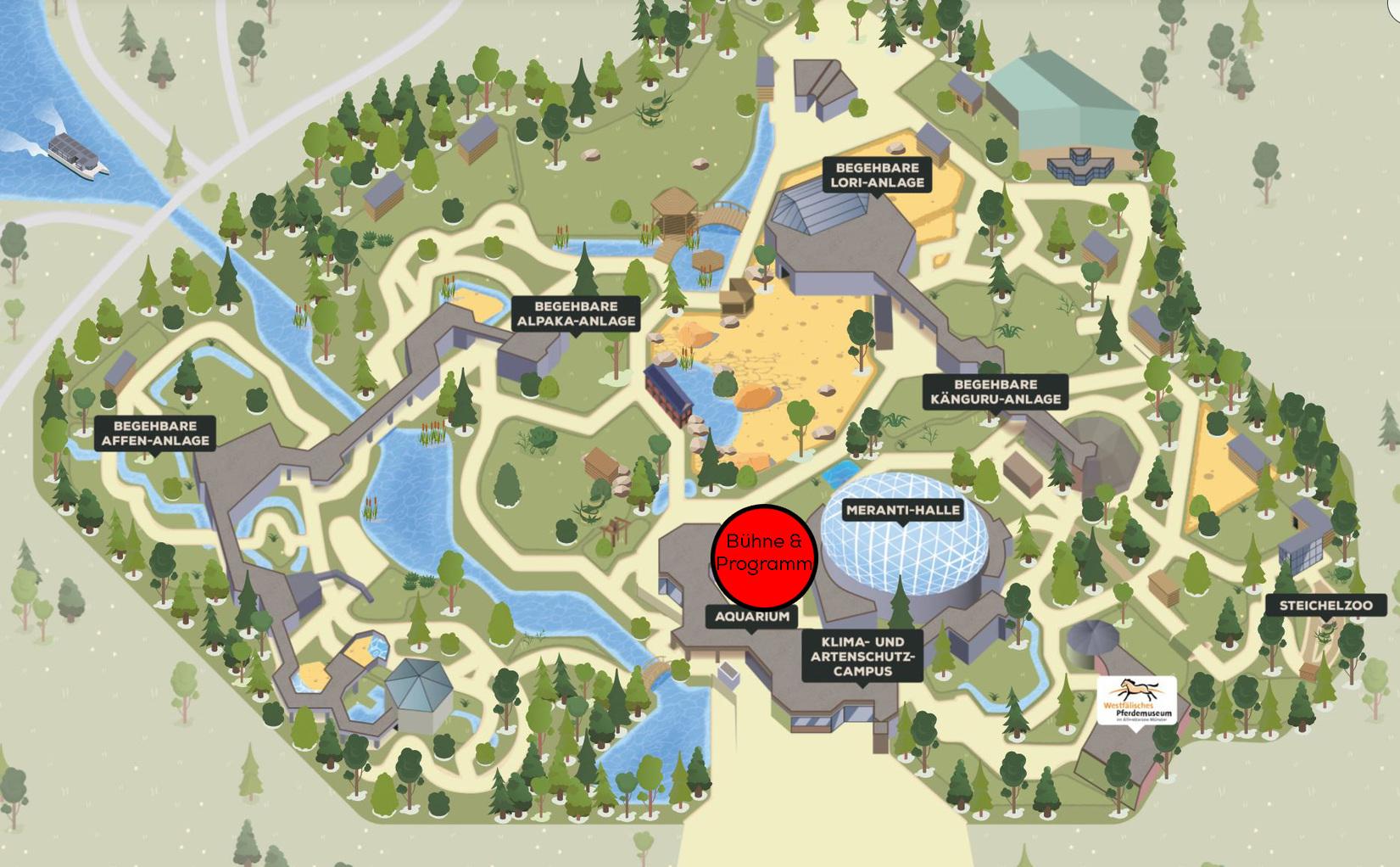 Zooplan mit Bühne Zooplan mit Bühne