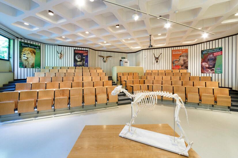 Der Seminarraum der Zooschule im Allwetterzoo