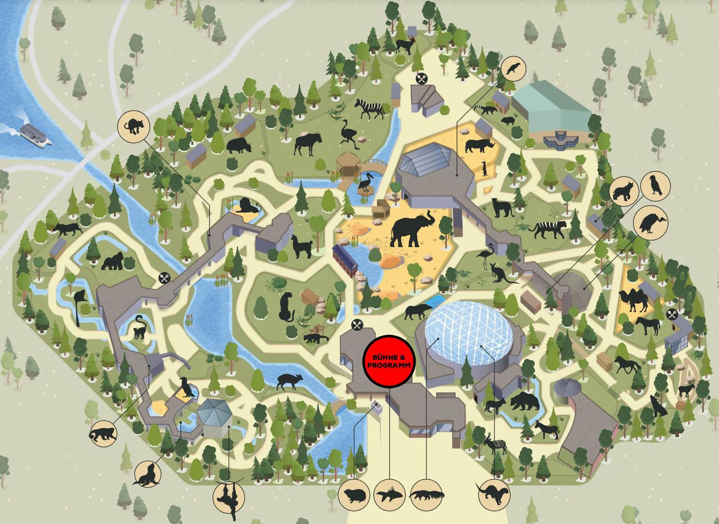 Zooplan mit Bühne
